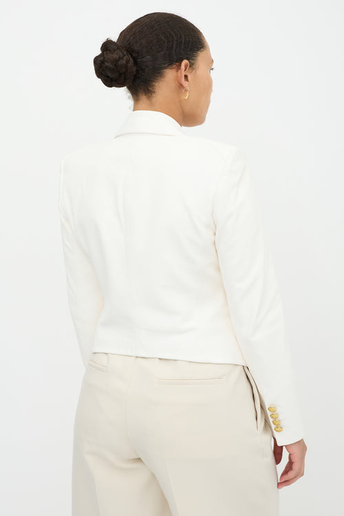 Veronica Beard Leather Dickey Blazer