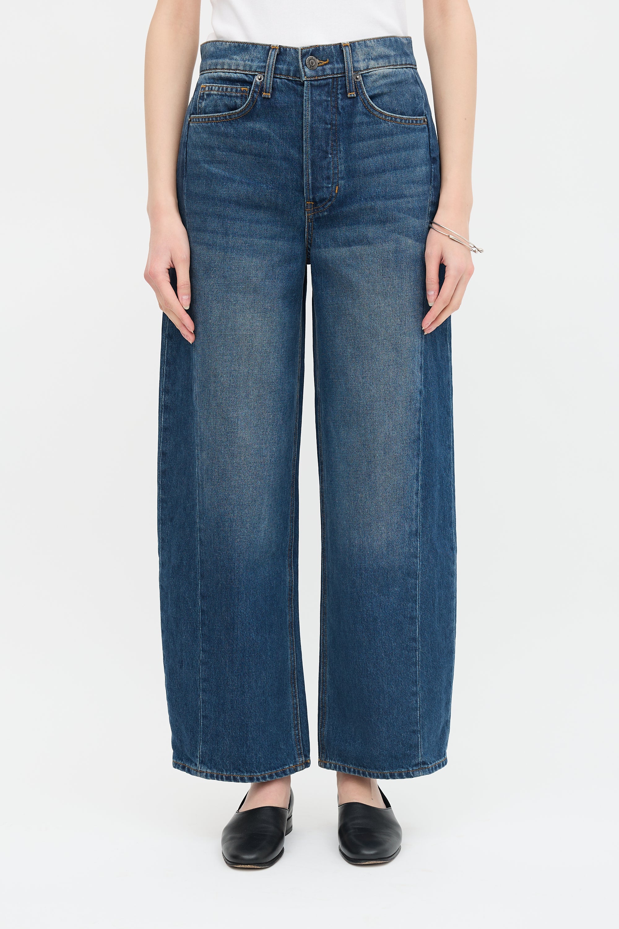 Veronica Beard Ryder Barrel Leg Jeans