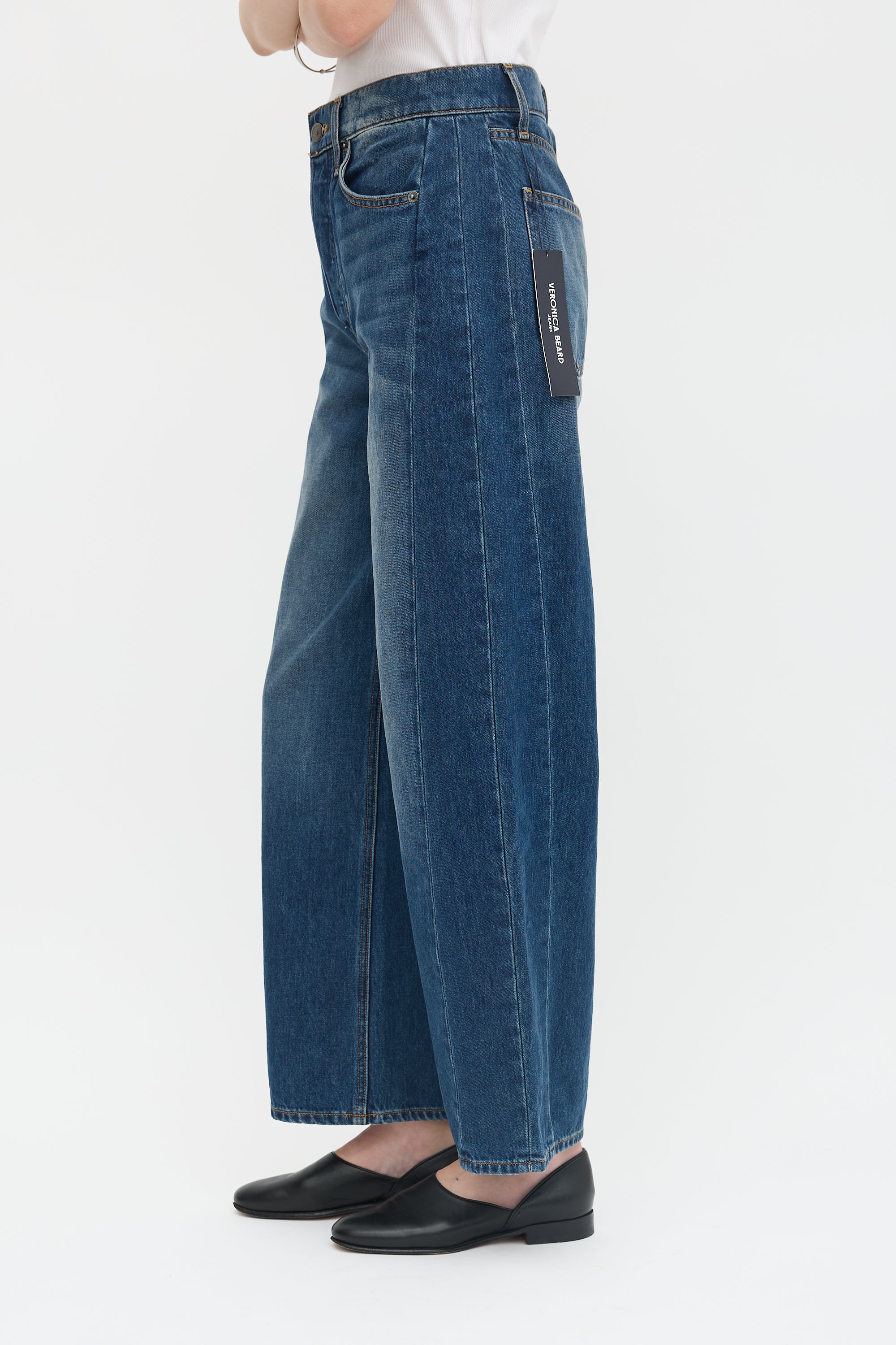 Veronica Beard Ryder Barrel Leg Jeans