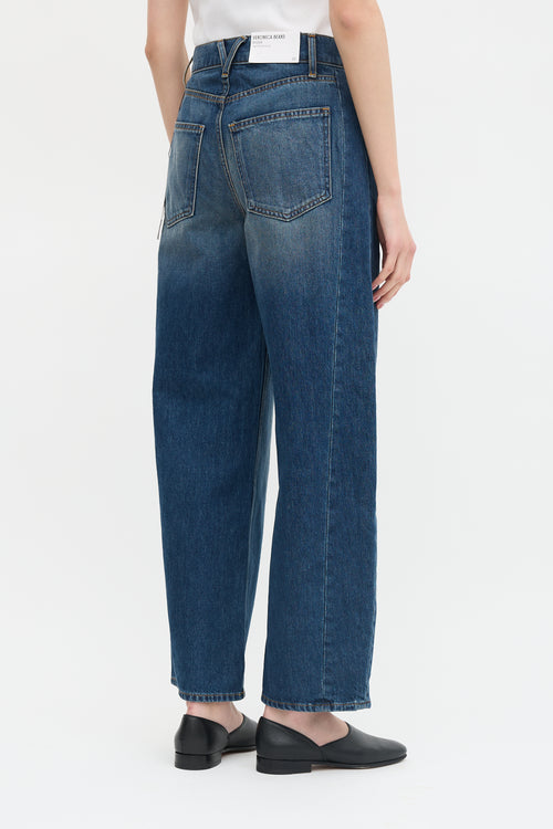 Veronica Beard Ryder Barrel Leg Jeans