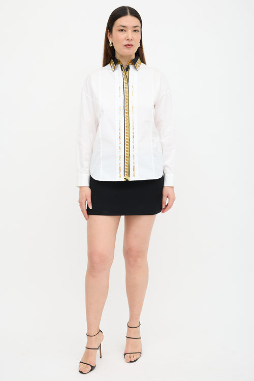 Versace Baroque Trim Shirt