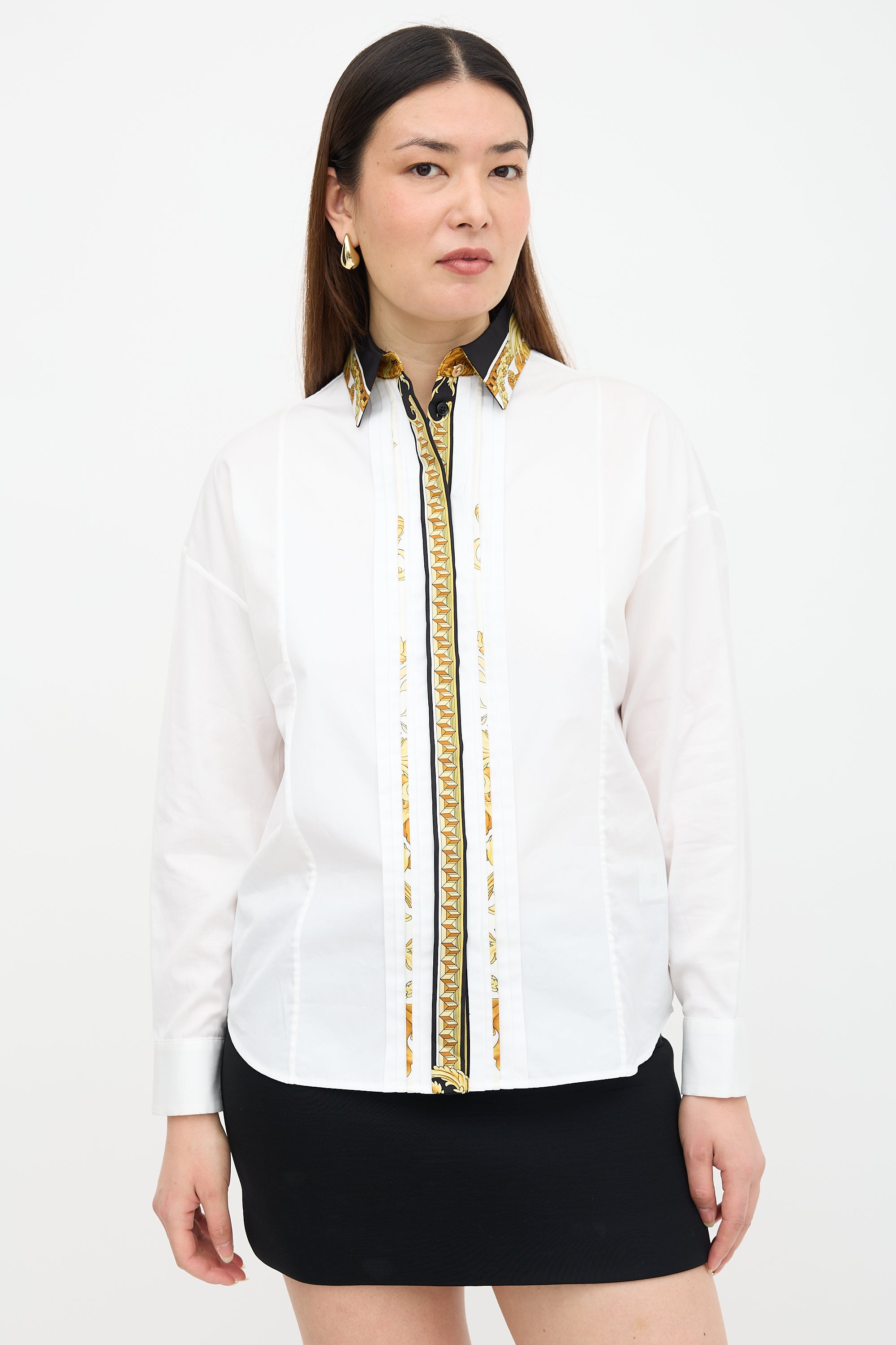 Versace Baroque Trim Shirt