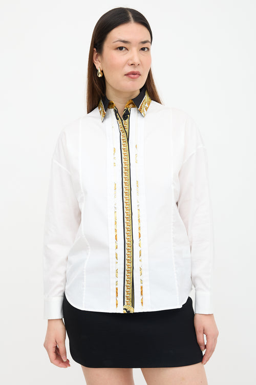 Versace Baroque Trim Shirt