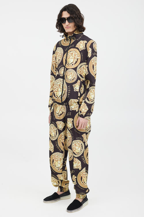 Versace Black & Gold Medusa Co-Ord Set
