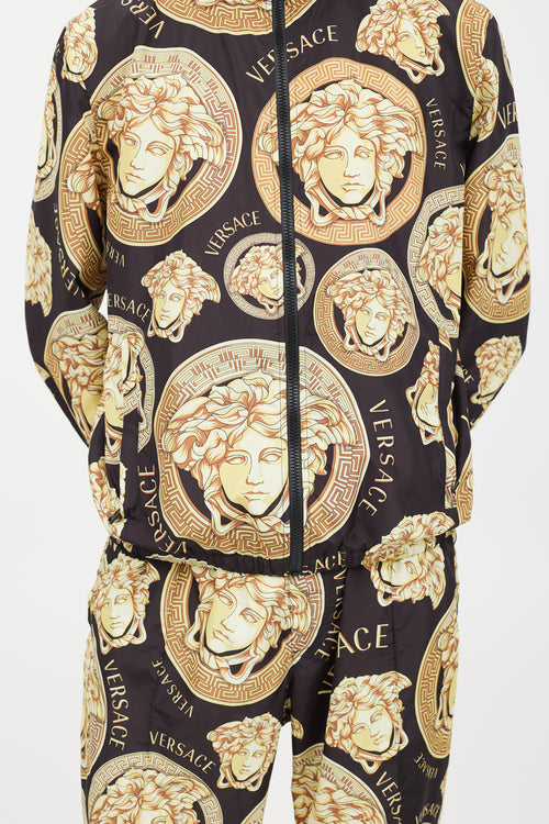 Versace Black & Gold Medusa Co-Ord Set