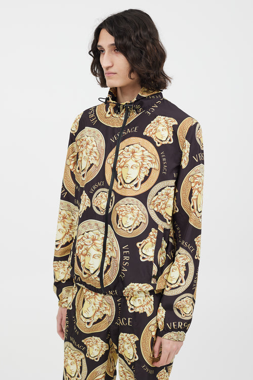 Versace Black & Gold Medusa Co-Ord Set