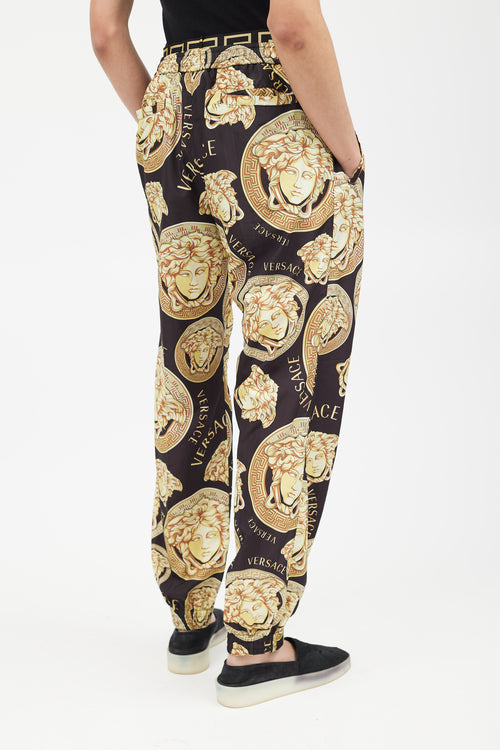 Versace Black & Gold Medusa Co-Ord Set