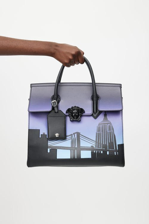 Versace Black & Blue Palazzo Empire New York Bag