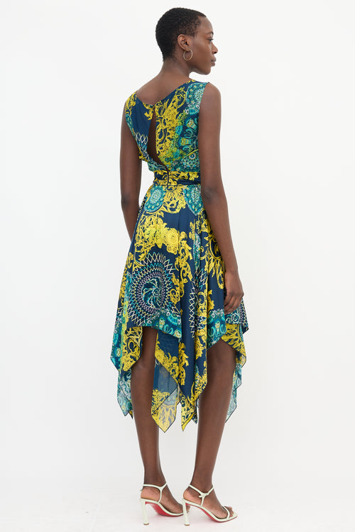 Versace Silk Satin Printed Dress