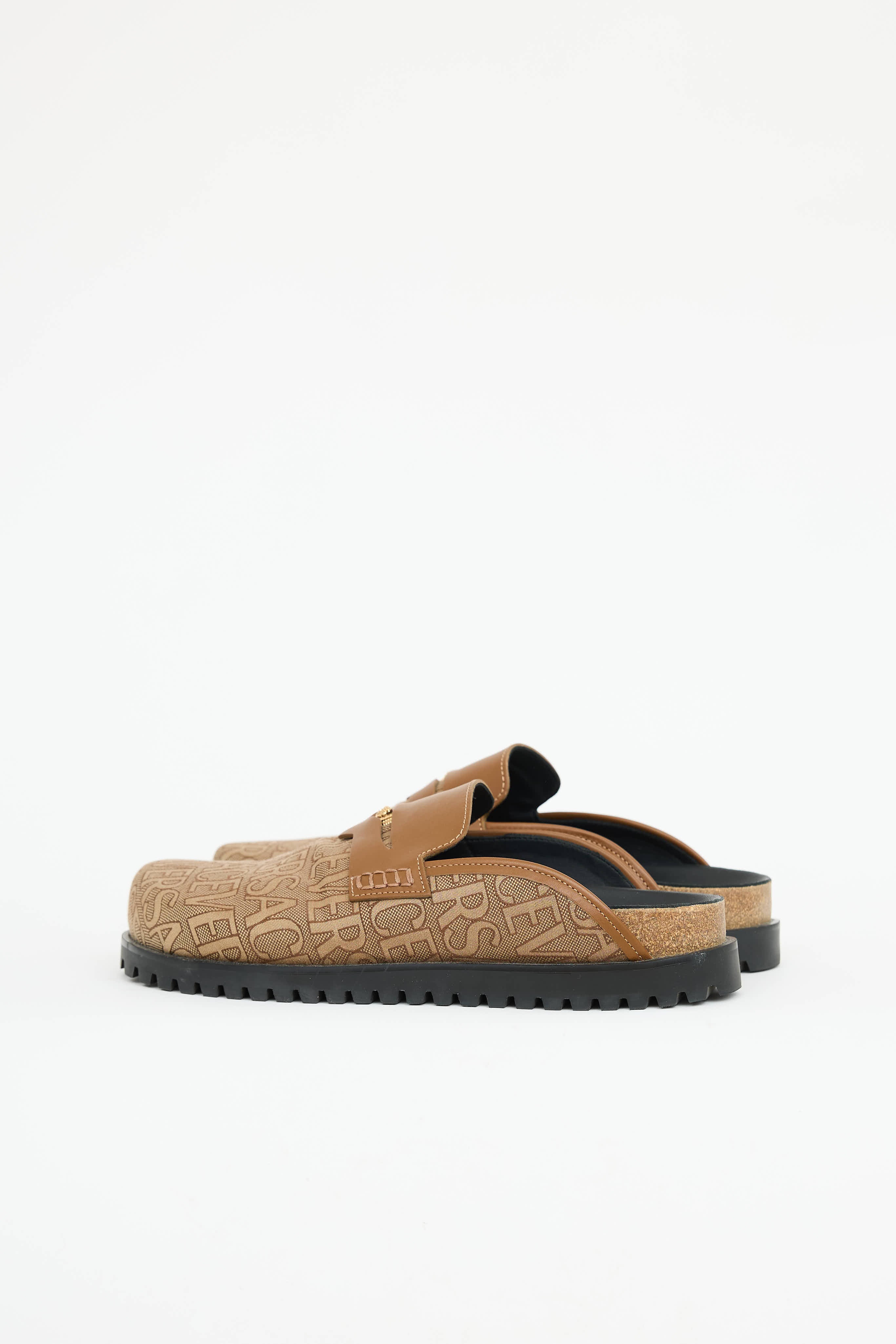 Versace Jacquard Logo Mule