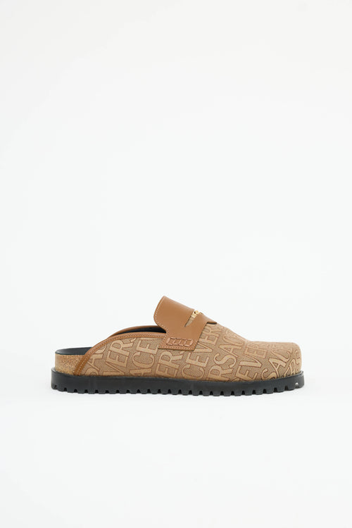 Versace Jacquard Logo Mule