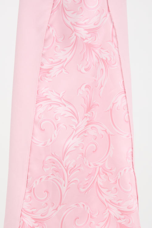 Versace Crepe Baroque Shift Dress