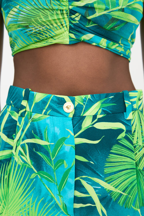 Versace Crepe & Mesh Printed Set