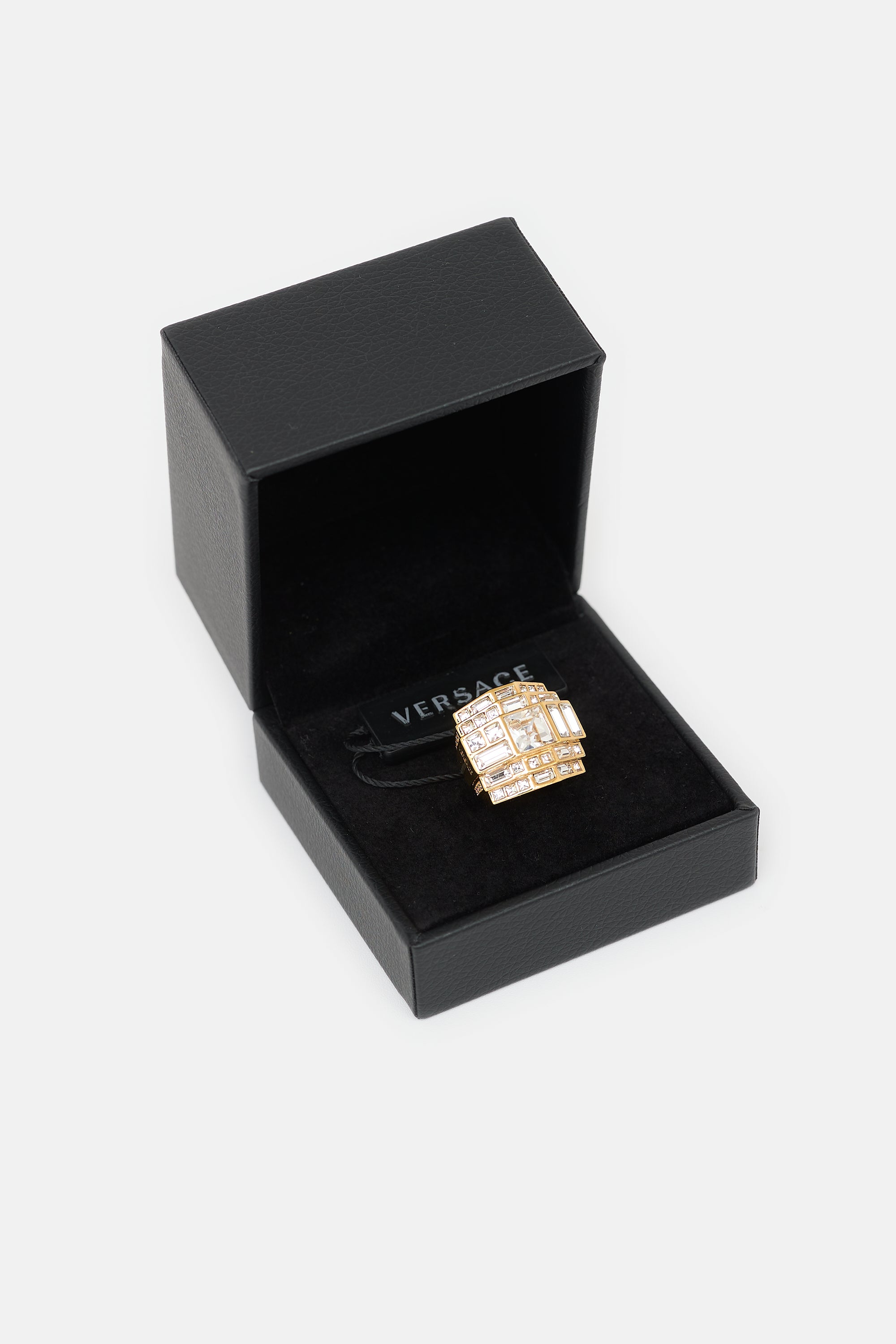 Versace Crystal Cocktail Ring