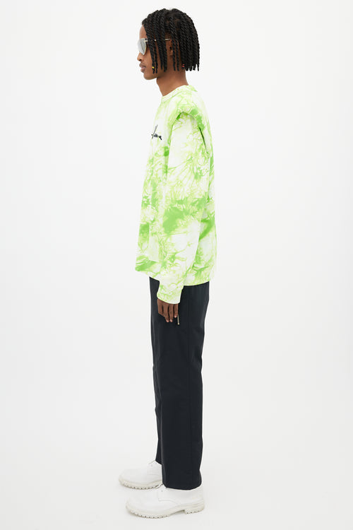 Versace Green & White Padded Logo Sweatshirt