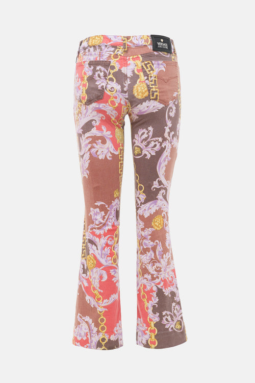 Versace Vintage Barocco Printed Jeans