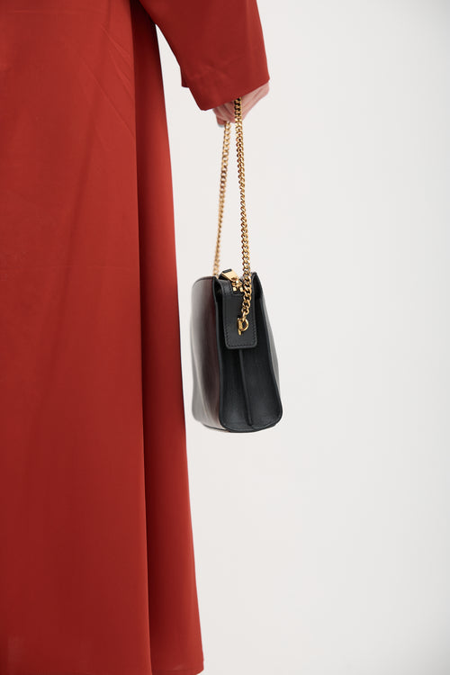 Versace Leather Virtus Shoulder Bag