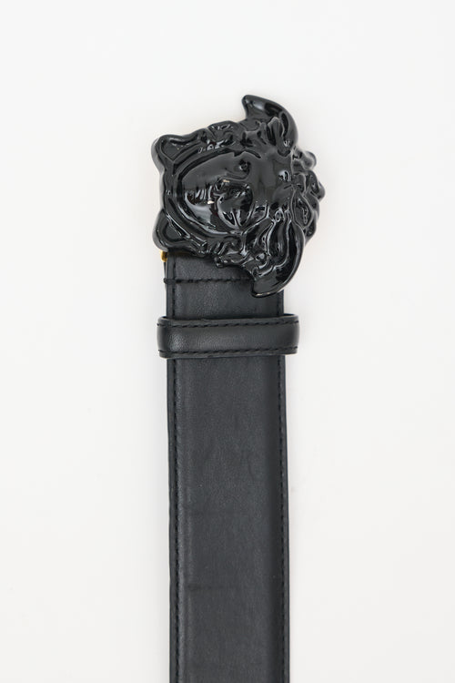 Versace Leather Medusa Belt