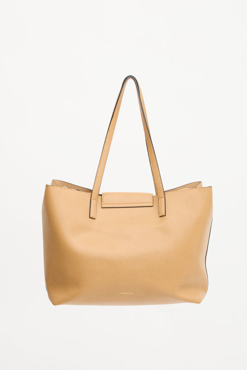 Versace Leather Virtus Tote Bag