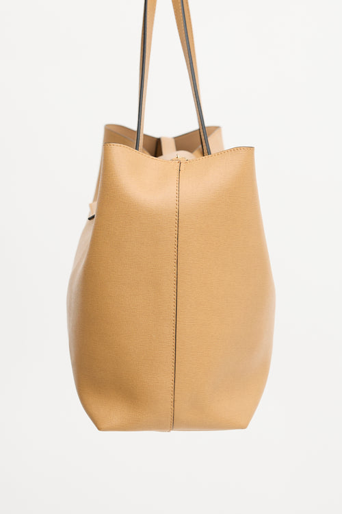 Versace Leather Virtus Tote Bag