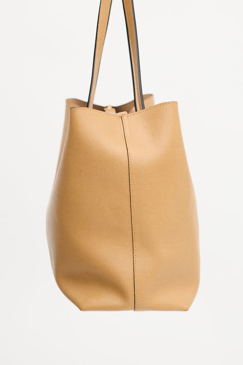 Versace Leather Virtus Tote Bag