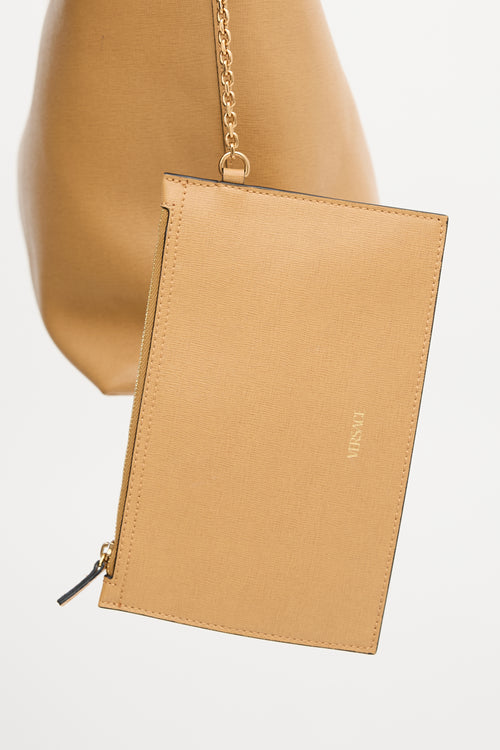 Versace Leather Virtus Tote Bag