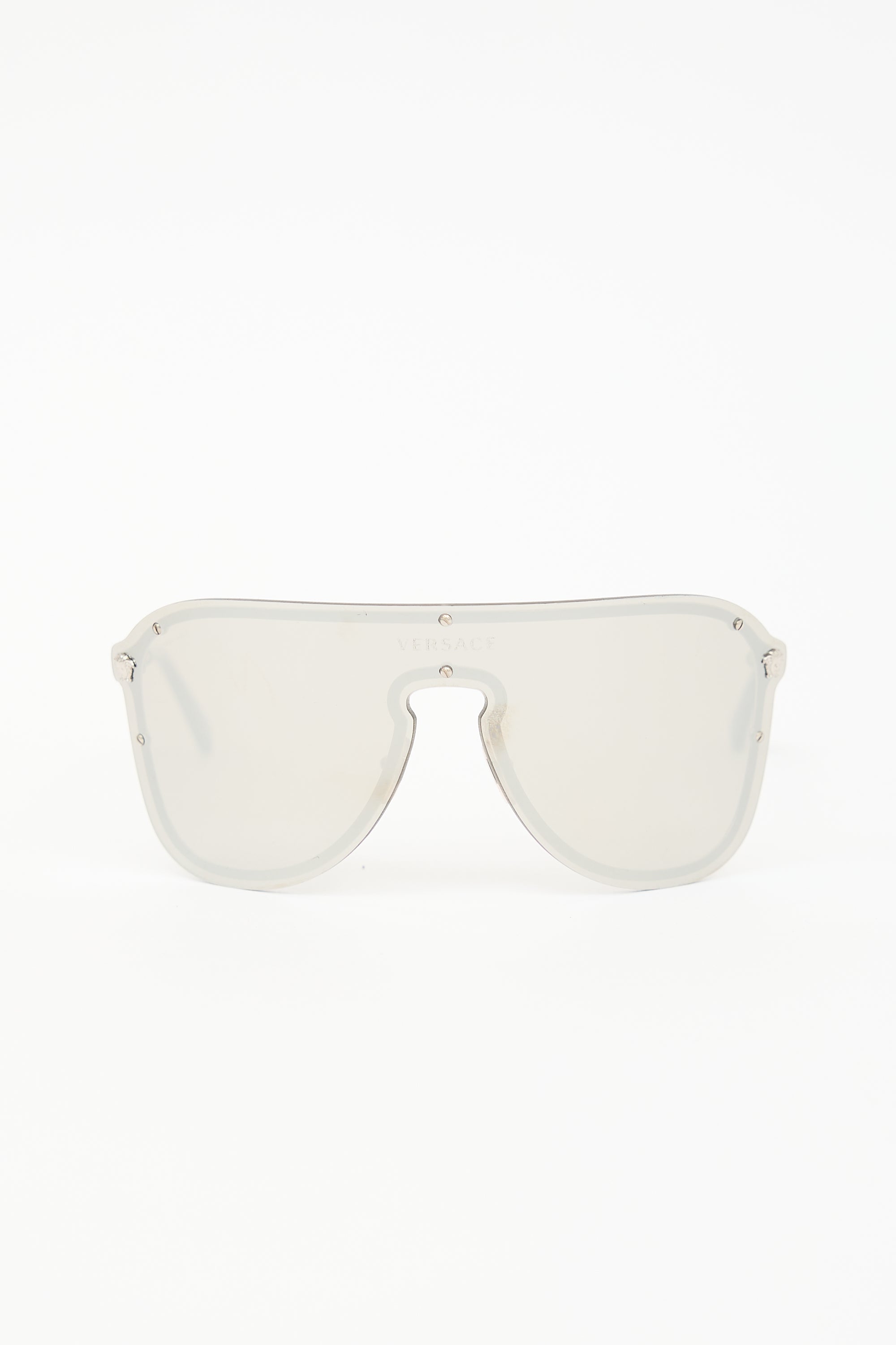 Versace 2180 Mirrored Shield Sunglasses