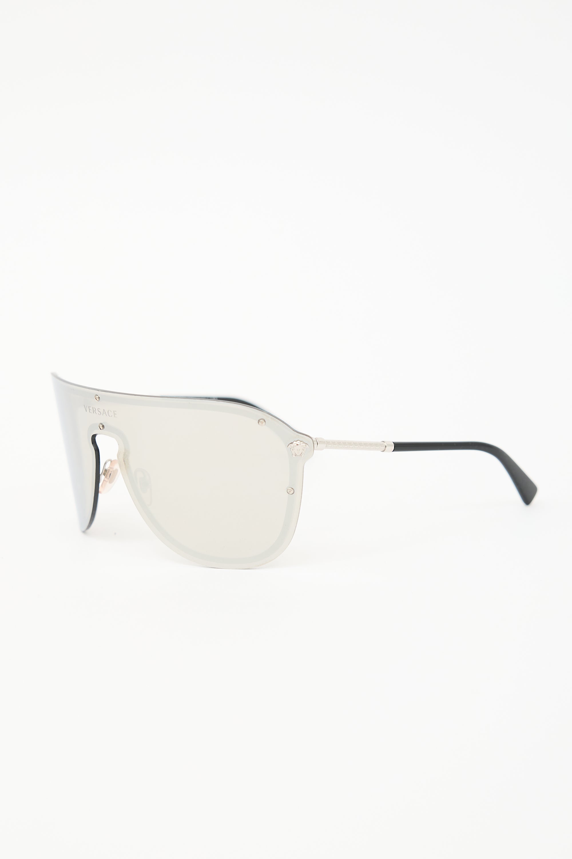 Versace 2180 Mirrored Shield Sunglasses