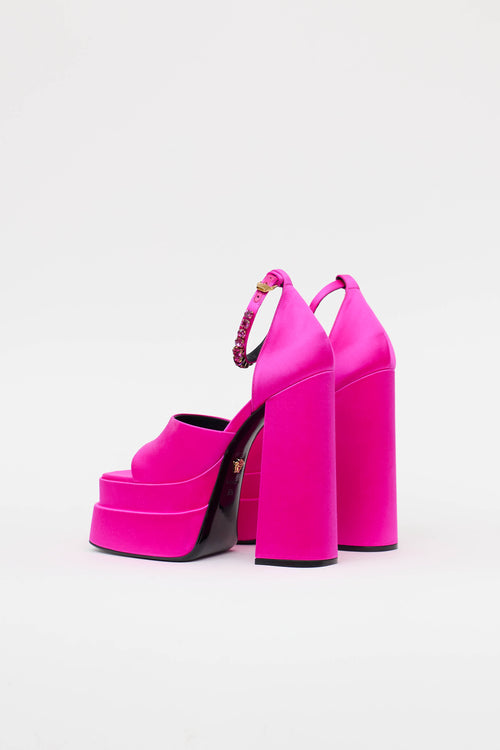 VersaceSatin Aevitas Platform Pump