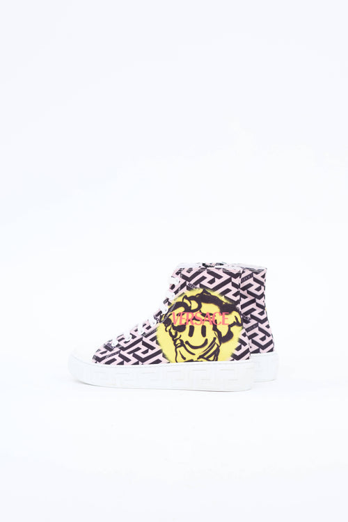 Versace Kids Graphic High Top Sneaker