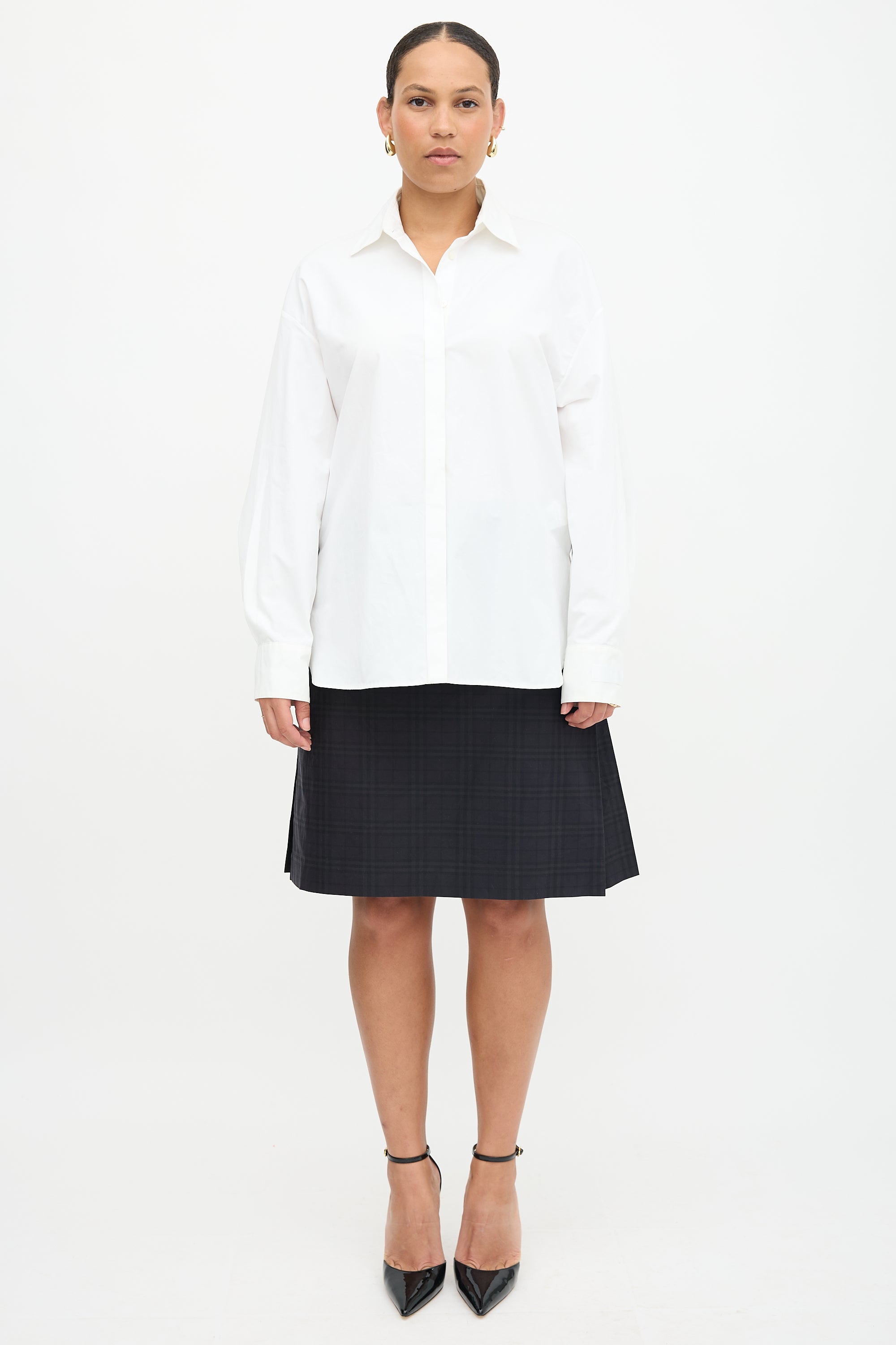 Versace Poplin Side Vent Shirt
