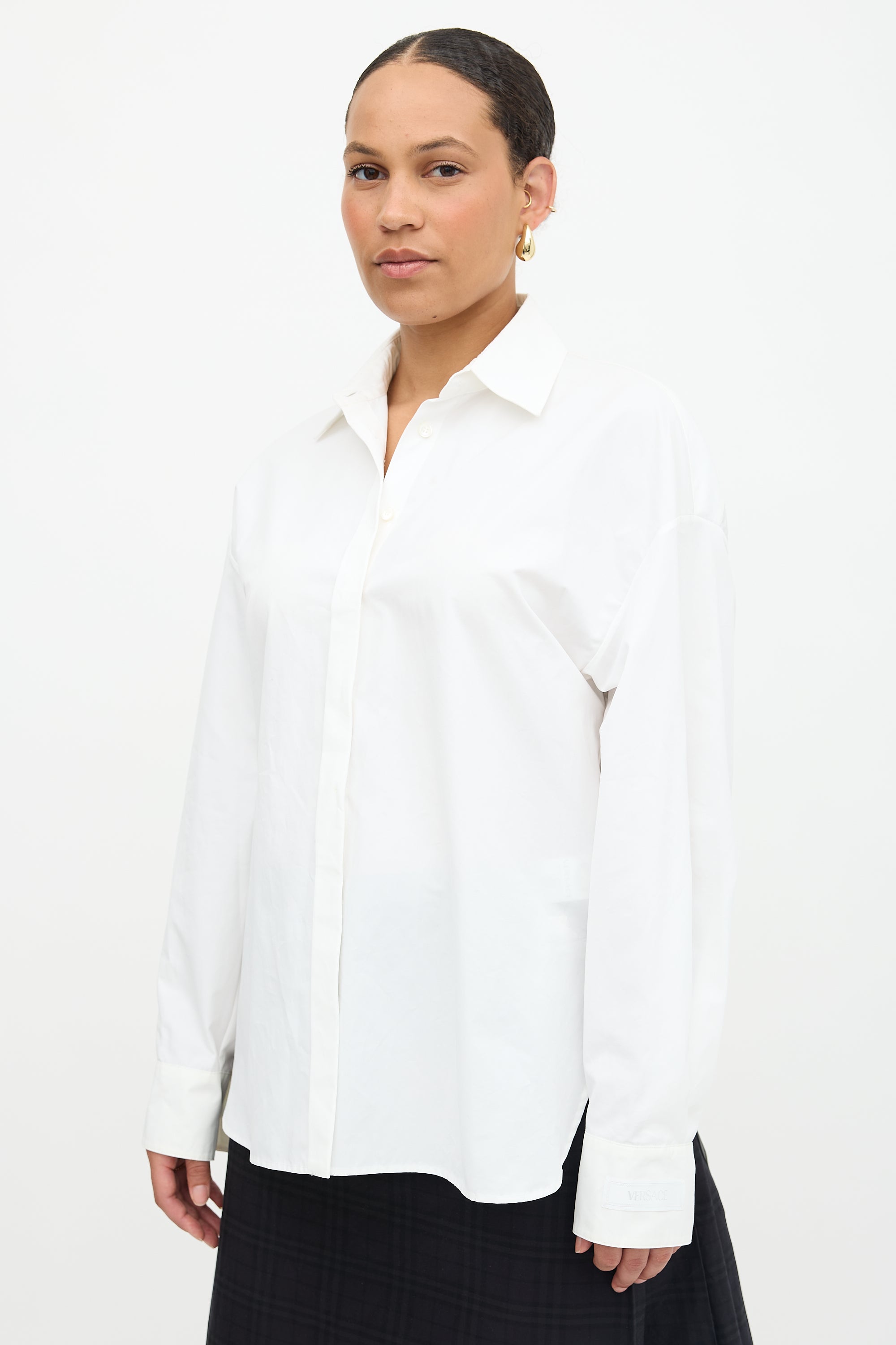 Versace Poplin Side Vent Shirt