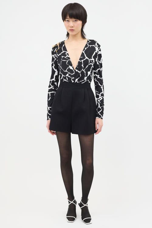 Versace Pre Fall 2019 Printed Bodysuit