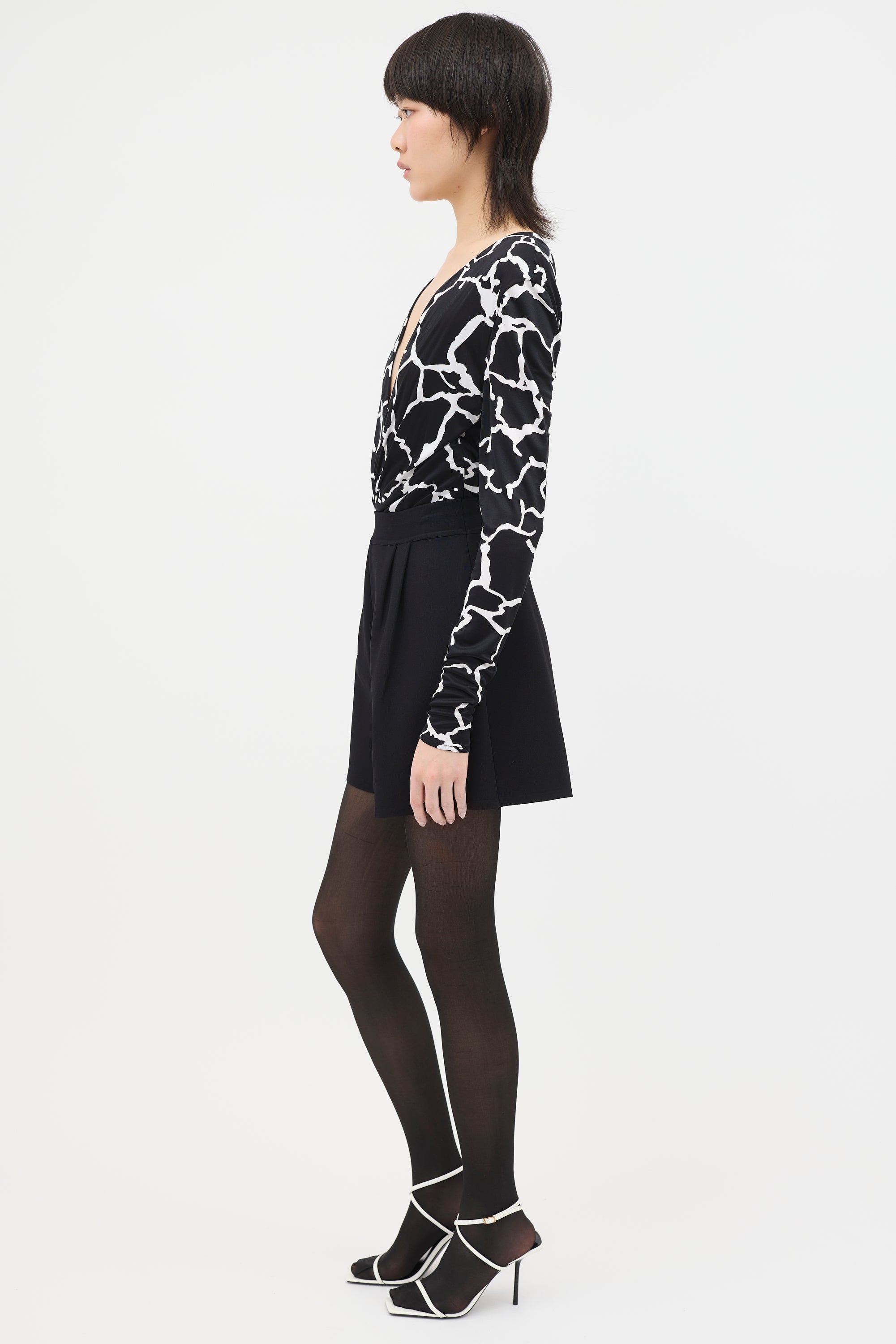 Versace Pre Fall 2019 Printed Bodysuit
