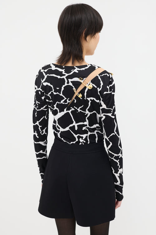 Versace Pre Fall 2019 Printed Bodysuit