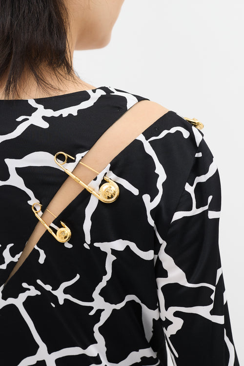 Versace Pre Fall 2019 Printed Bodysuit