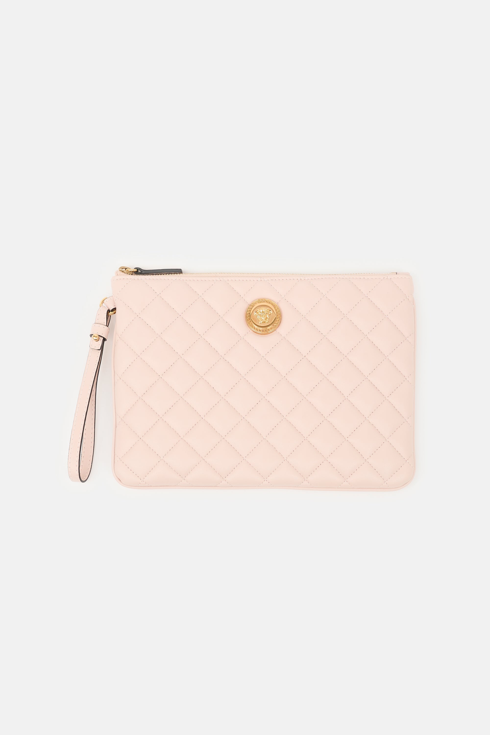 Versace Quilted Leather Medusa Pouch