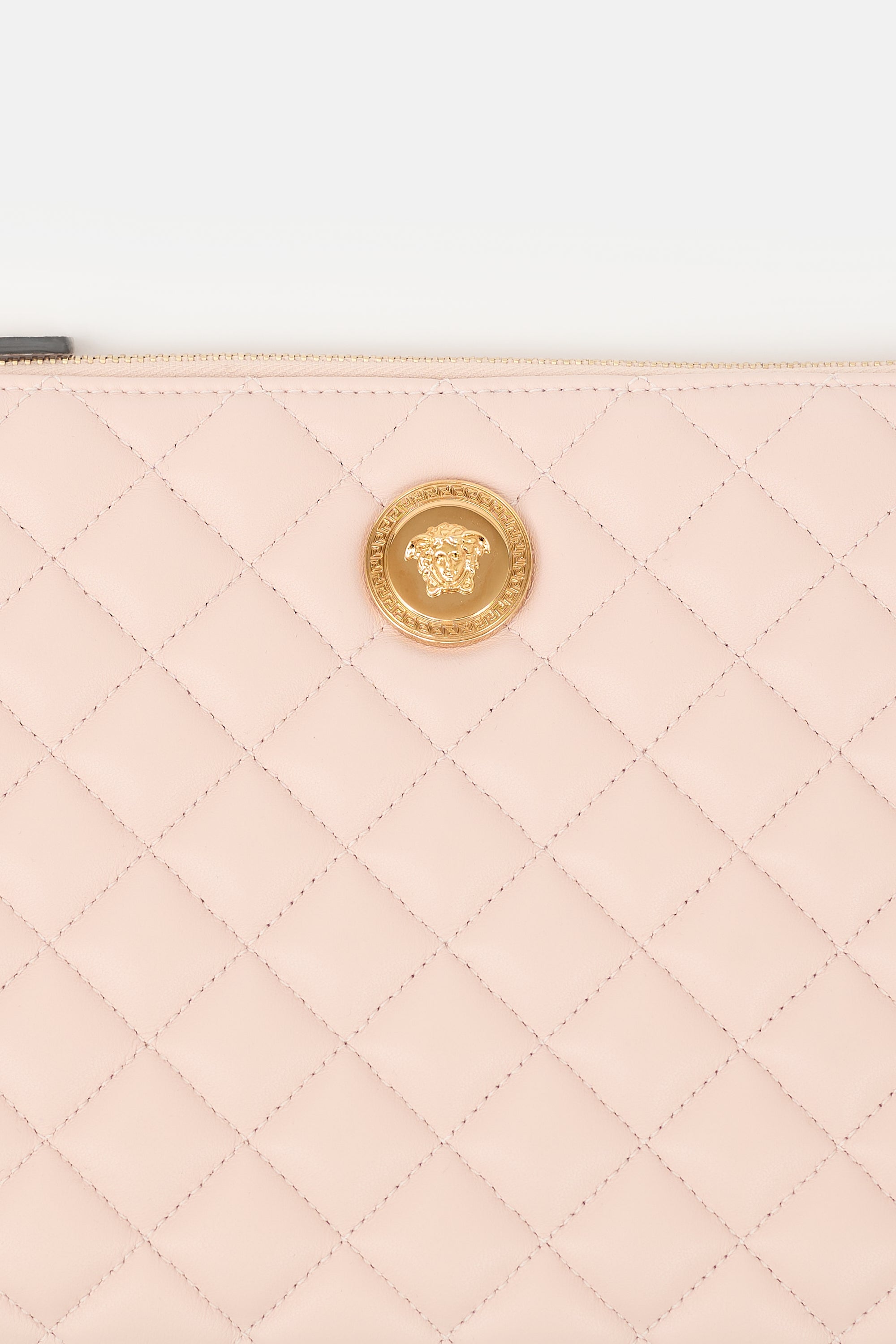Versace Quilted Leather Medusa Pouch