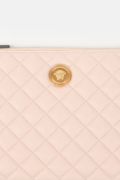 Versace Quilted Leather Medusa Pouch