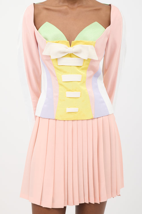 Versace SS 1992 Pleated Mini Skirt