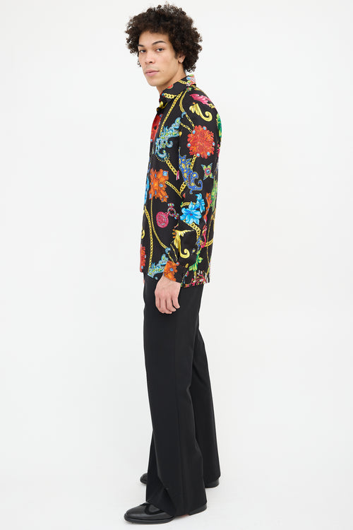 Versace Spring 2019 Silk Jewelry Shirt