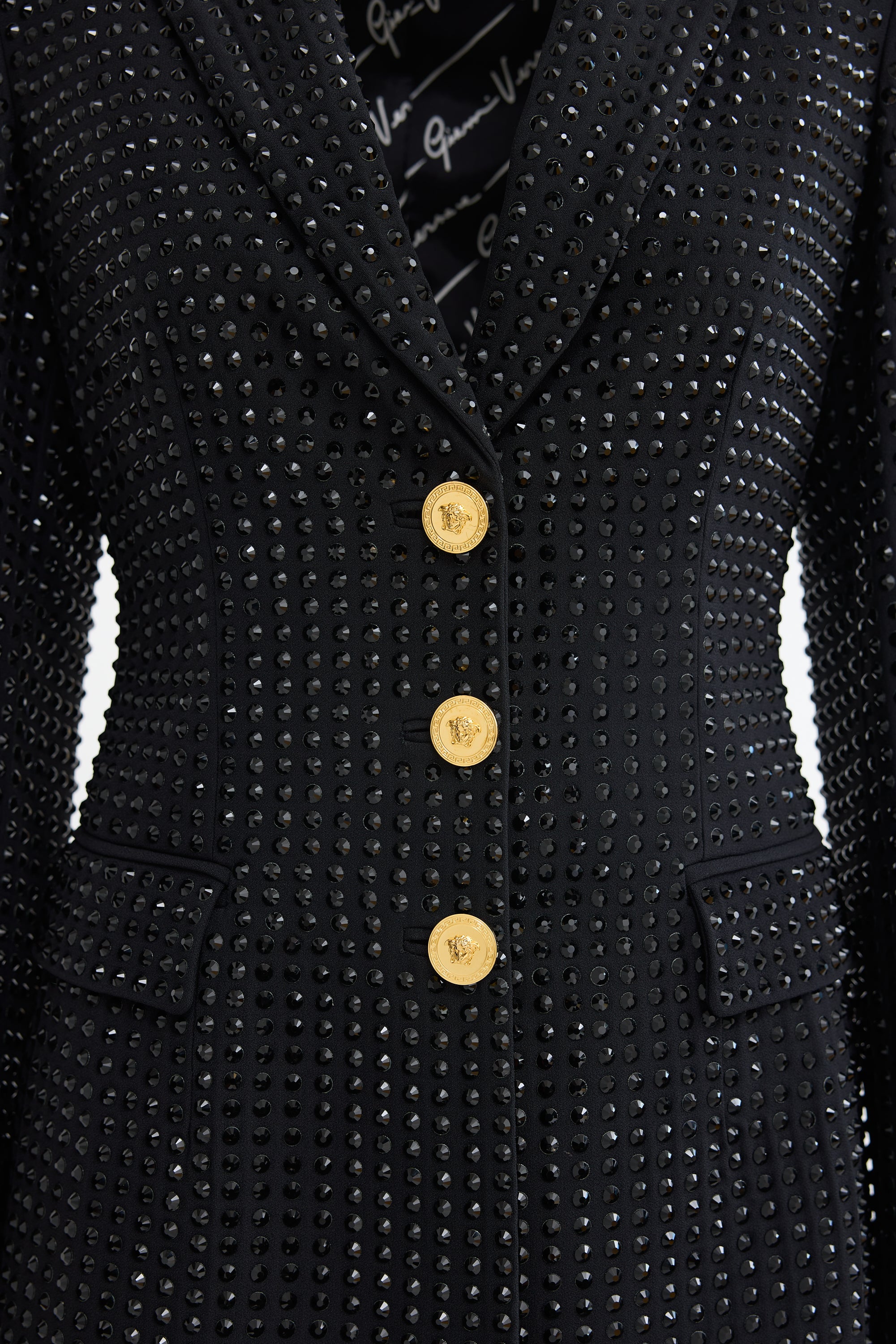 Versace Crystal Embellished Blazer