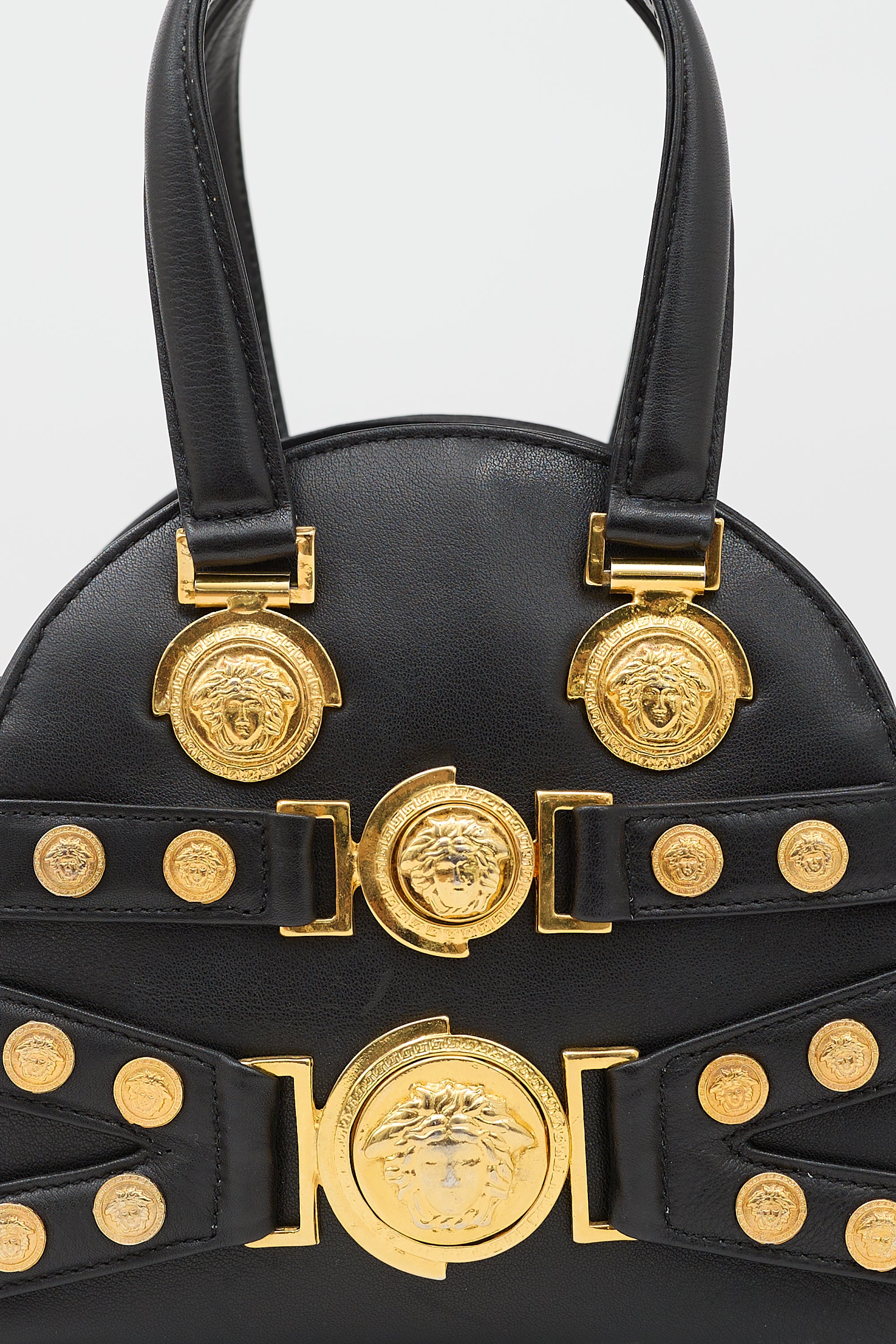 Versace Vintage Leather Medusa Bag