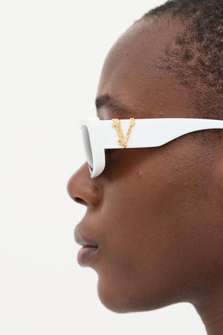 Versace 4382 Rectangle Sunglasses