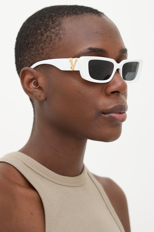 Versace 4382 Rectangle Sunglasses