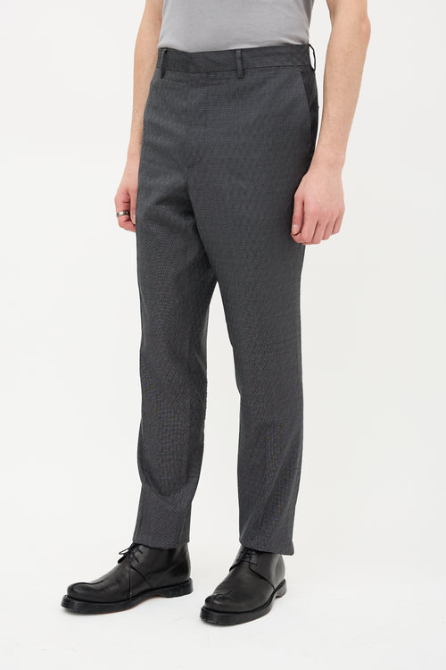 Versace Wool Patterned Suit