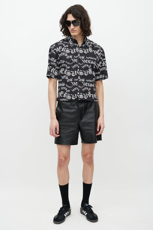 Versus Black & White Logo Shirt