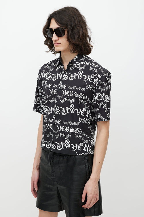 Versus Black & White Logo Shirt
