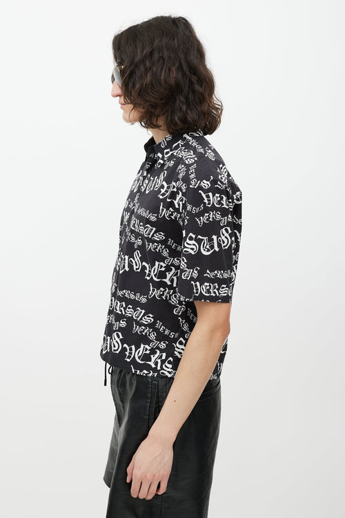 Versus Black & White Logo Shirt