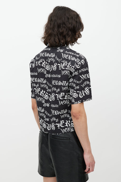 Versus Black & White Logo Shirt